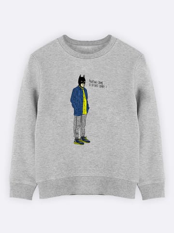 WOOOP Sweatshirt "Hipsterbat" in Grau