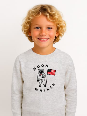 WOOOP Sweatshirt "Moon walker" in Grau