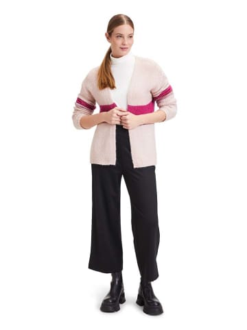 CARTOON Cardigan in Creme/ Pink