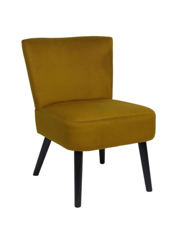 Rétro Chic Fauteuil mosterdgeel - (B)55 x (H)76 x (D)63 cm