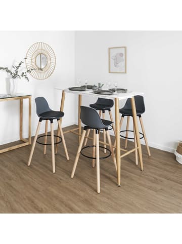 chairs for all Hocker barowy "Walt" w kolorze szarym - 37 x 91 x 41 cm