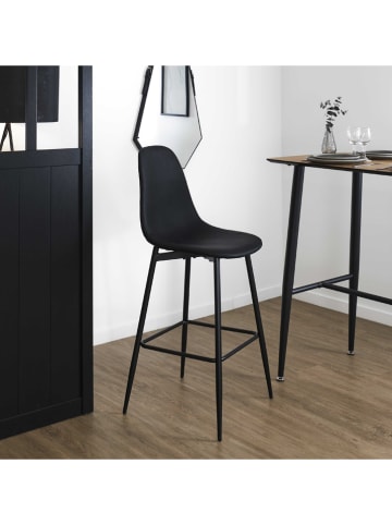 chairs for all 2er-Set: Barhocker "Amber" in Schwarz - (B)44 x (H)110 x (T)54 cm