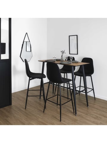 chairs for all 2er-Set: Barhocker "Amber" in Schwarz - (B)44 x (H)110 x (T)54 cm