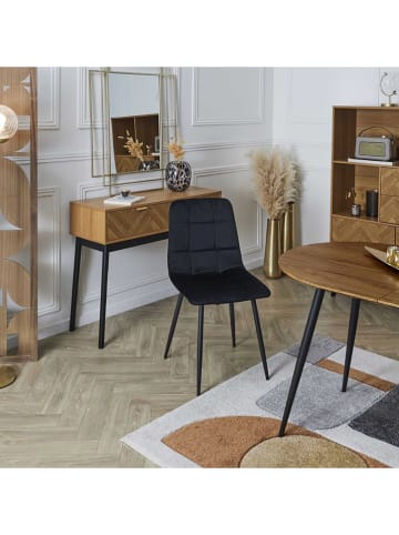 Rétro Chic Esszimmerstuhl ''Mateo'' in Schwarz - (B)45 x (H)88 x (T)52 cm