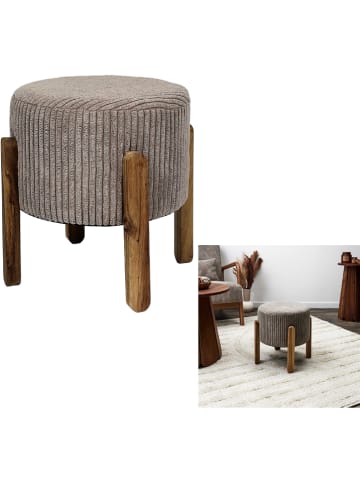 chairs for all Hocker "Scott" w kolorze szaro-brązowym - 35,5 x 35 x 35 cm