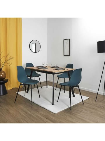 Rétro Chic Krzesło "Gustav" w kolorze niebieskim - 50,7 x 84,8 x 45,5 cm