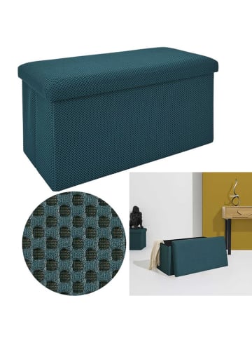 Rétro Chic Zitkist "Atome" petrol - (B)77 x (H)38 x (D)38 cm