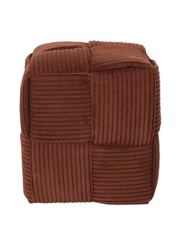 THE HOME DECO FACTORY Pouf in Orange - (B)36 x (H)38 cm