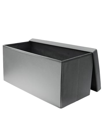 Rétro Chic Sitztruhe in Grau - (B)76 x (H)38 x (T)38 cm