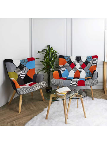 THE HOME DECO FACTORY Fauteuil "Helsinki" meerkleurig - (B)72 x (H)99,5 x (D)66 cm