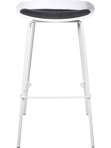 THE HOME DECO FACTORY 2-delige set: barkrukken wit - (B)43 x (H)84 x (D)43 cm