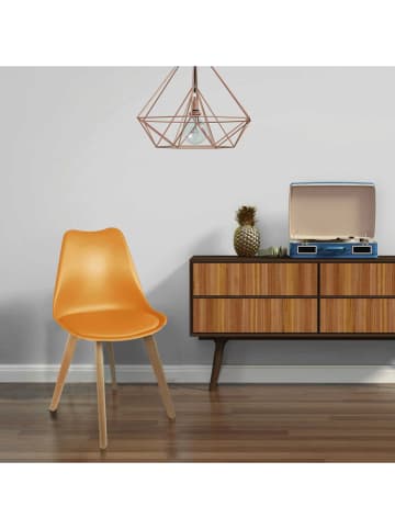 Ethnical Life Eetkamerstoel "Scandinave" geel - (B)46 x (H)86,5 x (D)52 cm