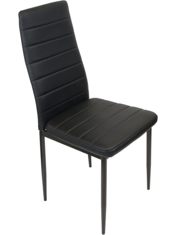 Rétro Chic Esszimmerstuhl "Victor" in Grau - (B)40,5 x (H)96 x (T)40 cm