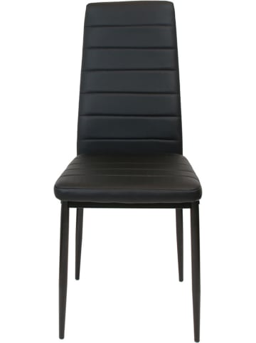 Rétro Chic Esszimmerstuhl "Victor" in Grau - (B)40,5 x (H)96 x (T)40 cm