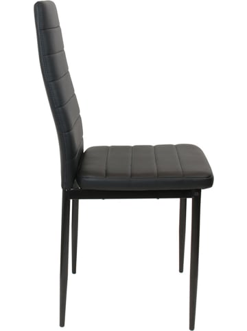 Rétro Chic Krzesło "Victor" w kolorze szarym - 40,5 x 96 x 40 cm