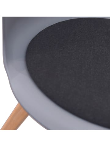 THE HOME DECO FACTORY 2er-Set: Esszimmerstühle "Enko" in Grau - (B)56 x (H)75 x (T)53 cm