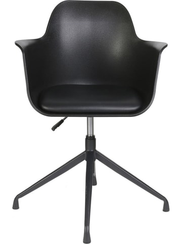 Rétro Chic 2er-Set: Bürostühle "Chicago" in Schwarz - (B)60 x (H)78 x (T)57,5 cm