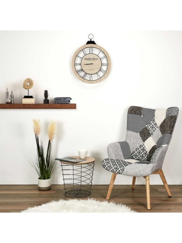 THE HOME DECO FACTORY Fotel "Helsinki" w kolorze szarym - 72 x 99,5 x 66 cm