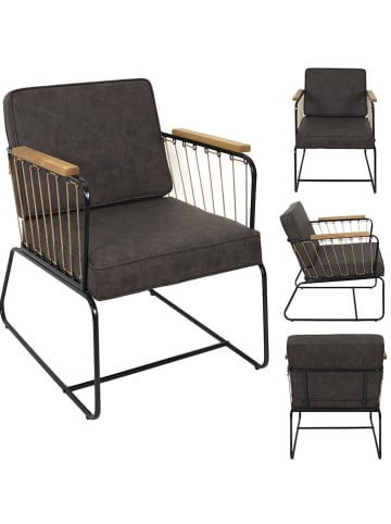 chairs for all Fauteuil "Benson" bruin - (B)63 x (H)80 x (D)72 cm