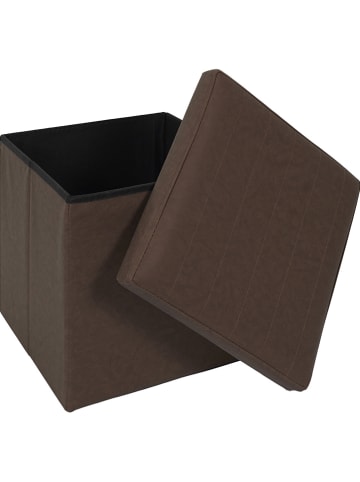 chairs for all Opbergkruk bruin - (B)38 x (H)38 x (D)38 cm