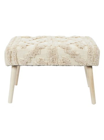 HYGGE Sitzbank in Creme - (B)60 x (H)40 x (T)32 cm