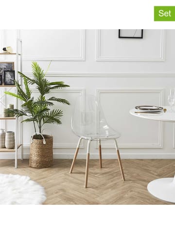 THE HOME DECO FACTORY Krzesła (2 szt.) "Scandinave" - 46 x 85 x 56 cm