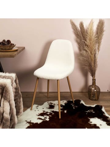 Ethnical Life Eetkamerstoel "Freya" wit - (B)44 x (H)86 x (D)50 cm