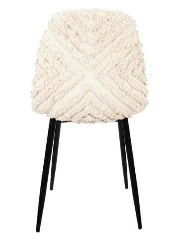 Ethnical Life Eetkamerstoel "Mora" crème - (B)44 x (H)86 x (D)50 cm