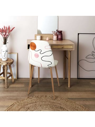 HYGGE Krzesło "Poesie" w kolorze białym - 44 x 86 x 50 cm