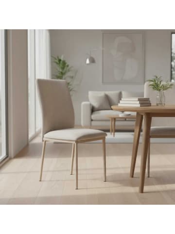 chairs for all 2er-Set: Esszimmerstühle in Beige - (B)52 (H)91 (T)43 cm