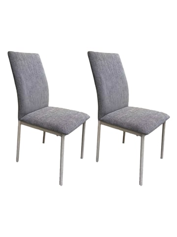 chairs for all 2-delige set: eetkamerstoelen taupe - (B)52 x (H)91 x (D)43