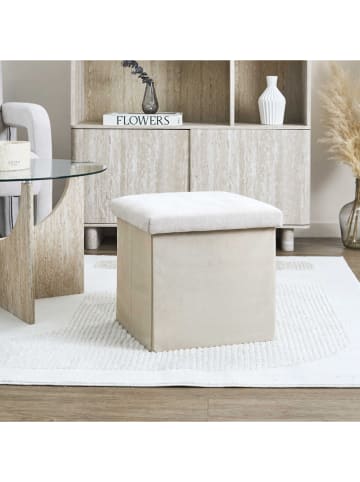 chairs for all Opbergkruk beige - (B)38 (H)38 (D)38 cm