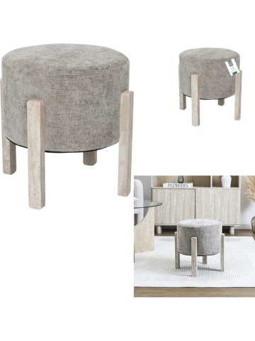 chairs for all Hocker w kolorze szarym - wys. 35 x Ø 35 cm