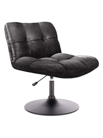Rétro Chic Sessel "Vintage" in Schwarz - (B)67 x (H)89,5 x (T)81 cm