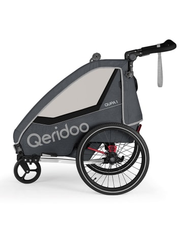 Qeridoo Przyczepka rowerowa 3w1 "Qupa 1" w kolorze niebieskim