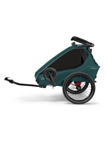 Qeridoo 3in1-Fahrradanhänger "Kidgoo 1 Pacific Blue" in Türkis