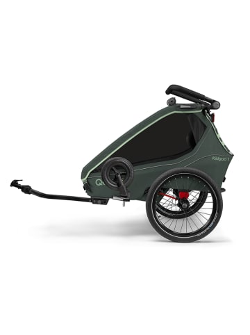 Qeridoo 3in1-Fahrradanhänger "Kidgoo 1 Forest Green" in Grün