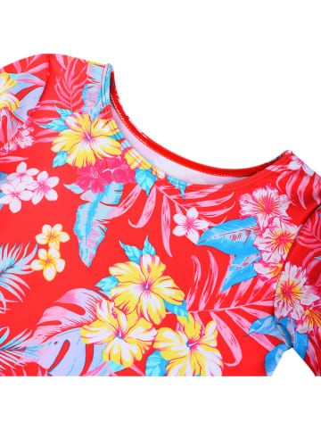 Peek U 2-delige zwemoutfit "Sandy" rood/meerkleurig