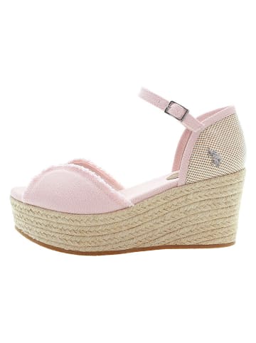 U.S. Polo Assn. Keilsandaletten in Rosa