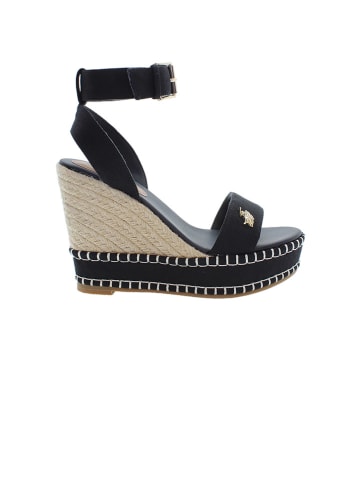 U.S. Polo Assn. Sleehaksandalen zwart/beige