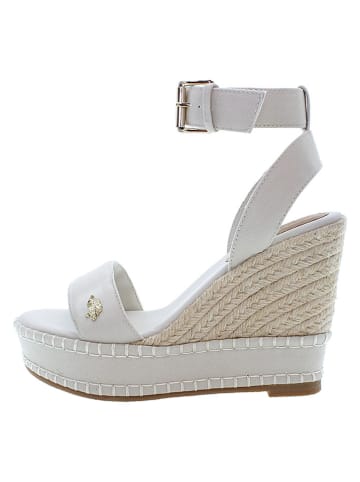 U.S. Polo Assn. Sleehaksandalen wit