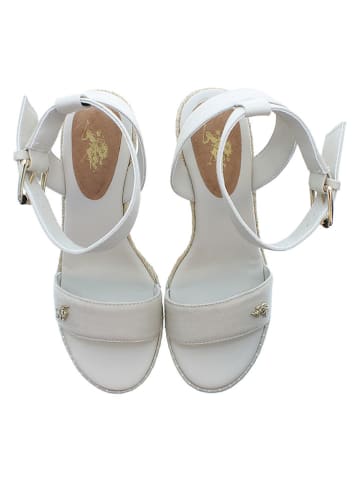 U.S. Polo Assn. Sleehaksandalen wit