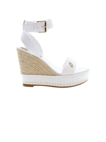 U.S. Polo Assn. Sleehaksandalen wit/beige