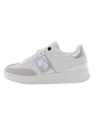 U.S. Polo Assn. Sneakers in Creme/ Silber