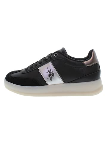 U.S. Polo Assn. Sneakers zwart/zilverkleurig