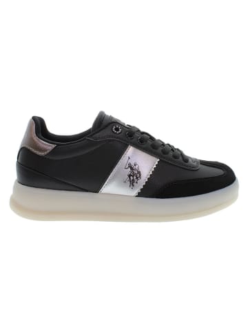 U.S. Polo Assn. Sneakers "Campy" in Schwarz/ Silber