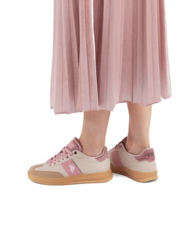 U.S. Polo Assn. Sneakers beige/lichtroze