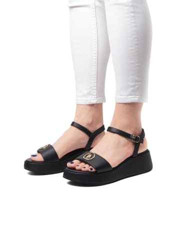 U.S. Polo Assn. Sleehaksandalen zwart