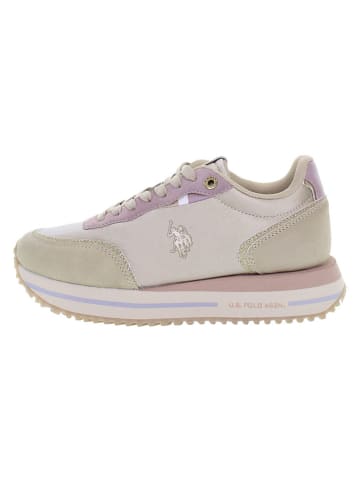 U.S. Polo Assn. Sneakers beige/paars