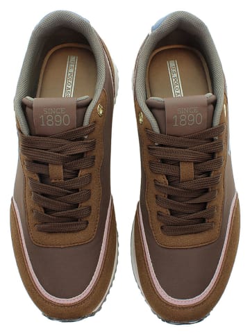 U.S. Polo Assn. Sneakersy w kolorze brązowym